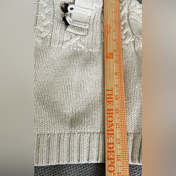 Baby Gap Boy's Cable Knit Cotton Blend Pullover Sweater w/Elbow Patches; Size 2T - Picture 9 of 9